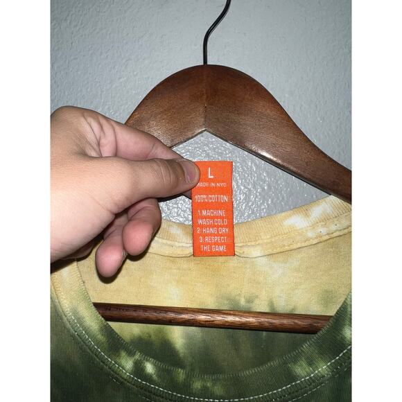 Vintage Slam Magazine Shirt Basketball Hoop Green Tie Dye Tee Large - Picture 6 of 10